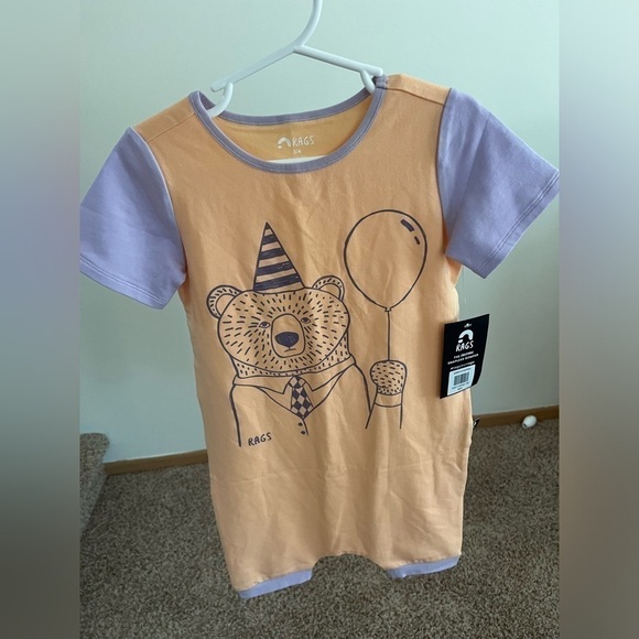 Rags to Raches Party Bear Rags Romper - Picture 5 of 9
